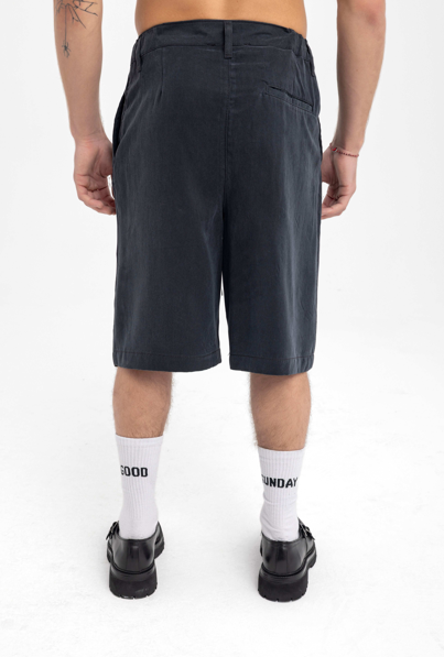 Men’s Charcoal Corduroy Shorts – Relaxed Fit Utility Style