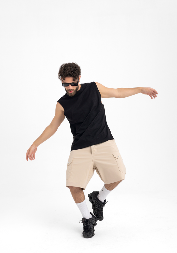 Men’s Classic Sleeveless Tee – Jet Black
