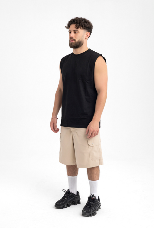 Men’s Classic Sleeveless Tee – Jet Black
