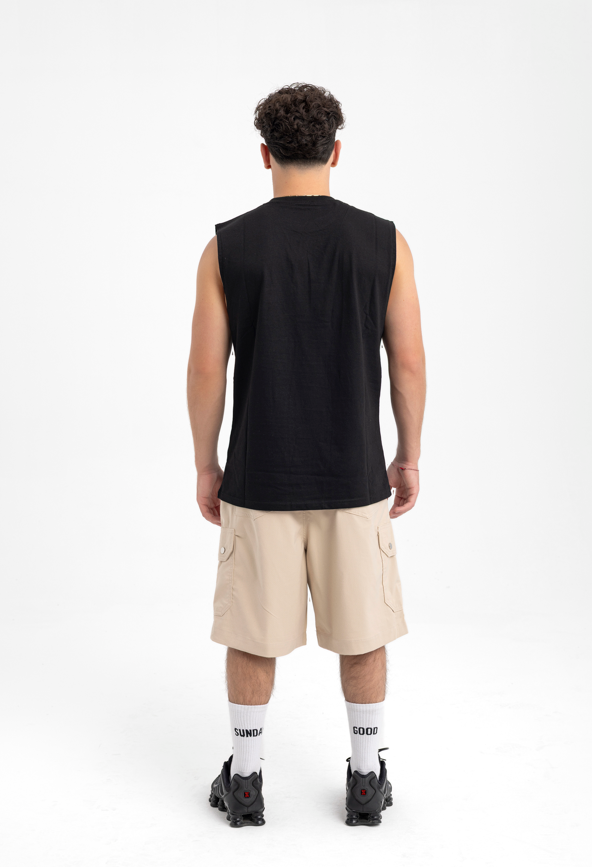 Men’s Classic Sleeveless Tee – Jet Black