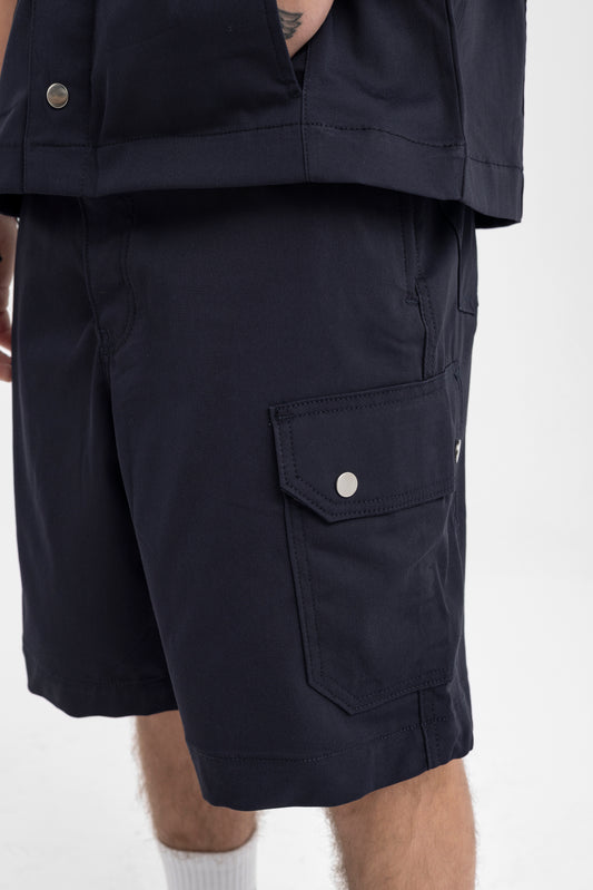 Midnight Utility Cargo Shorts – Rugged Meets Refined