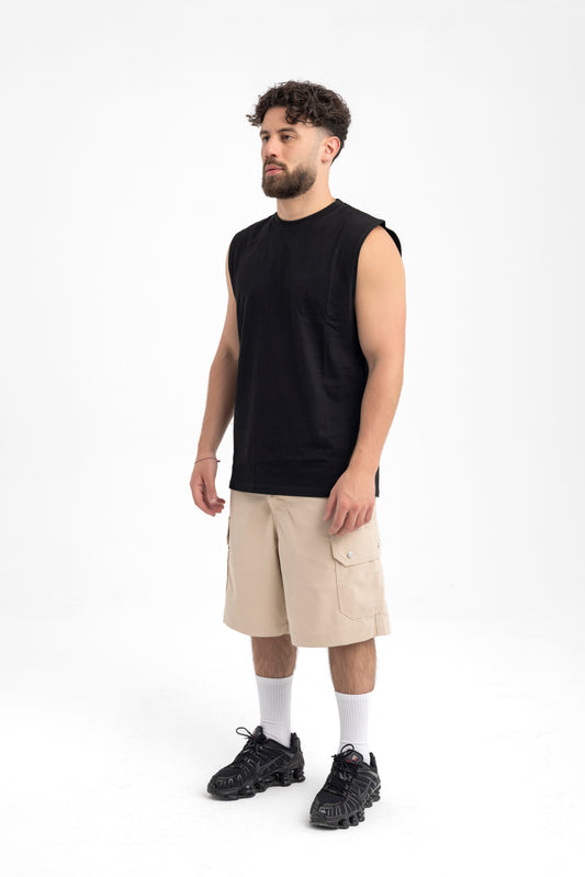 Men’s Classic Sleeveless Tee – Jet Black